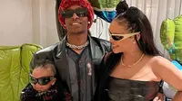 Keluarga Rihanna dan A$AP Rocky. (Instagram/asaprocky)