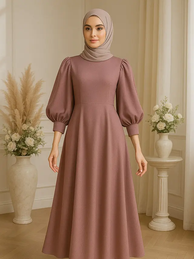 Inspirasi Dress Muslimah Kekinian yang Cocok Buat Pesta