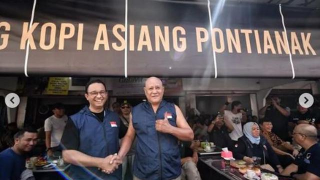Sambangi Warung Kopi Legendaris di Pontianak, Anies Baswedan: Pemiliknya Hampir Selalu Telanjang Dada Saat Meracik