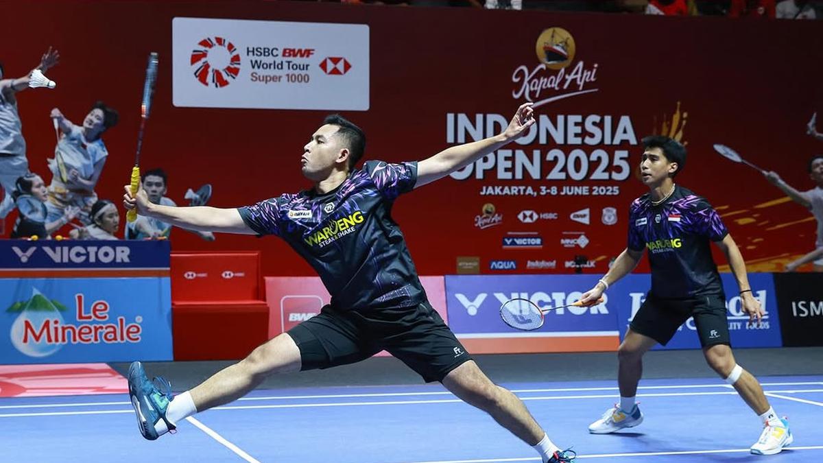 Hasil Lengkap Indonesia Open 2025: Dua Ganda Putra Indonesia ke Semifinal
