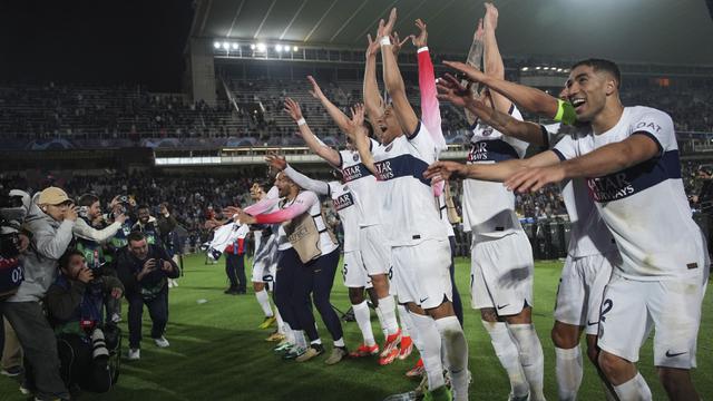Selebrasi Para Pemain PSG - Barcelona vs PSG