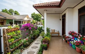 8 Inspirasi Taman Bunga Mini di Teras Rumah Sederhana yang Bikin Tetangga Ikut Kagum