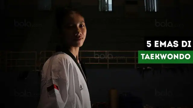 Taekwondo Indonesia meraih 5 emas di test event Asian Games 2018 yang berlangsung di JIEXPO, Sabtu (10/1/2018).