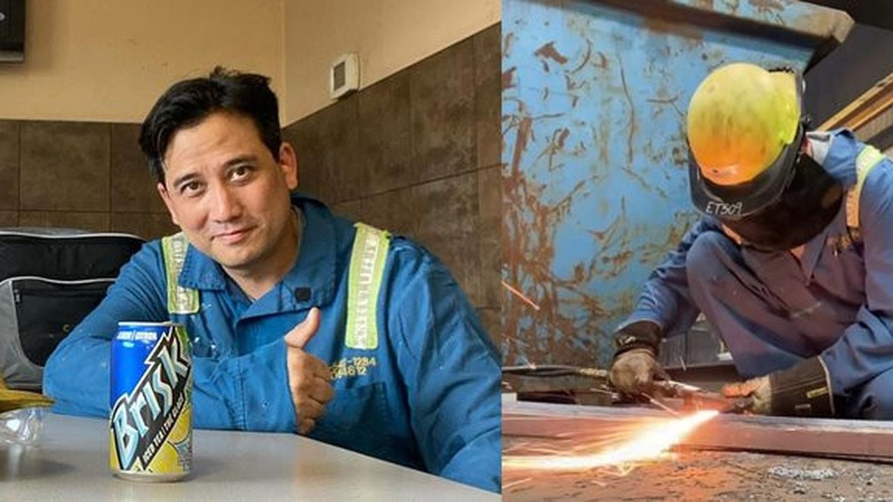 8 Potret Tengku Firmansyah Jadi Tukang Besi di Kanada, Bikin Pipa Raksasa untuk Perminyakan - Ibunya Tetap Bangga