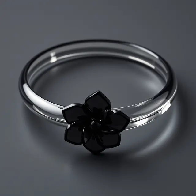 Model Gelang Bunga Hitam
