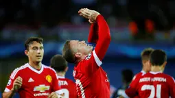 Wayne Rooney membuntuti Ruud van Nistelrooy dengan 36 gol. (Reuters/Yves Herman)