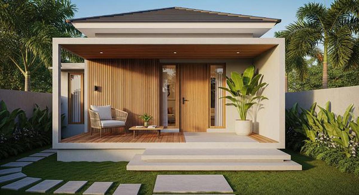 7 Model Rumah Mungil dengan Teras Depan Cantik 2025, Buat Hunian Makin Estetik