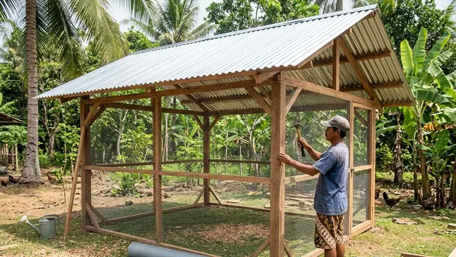 Cara Buat Kandang Ayam Seng tapi Tetap Adem Tahan Panas