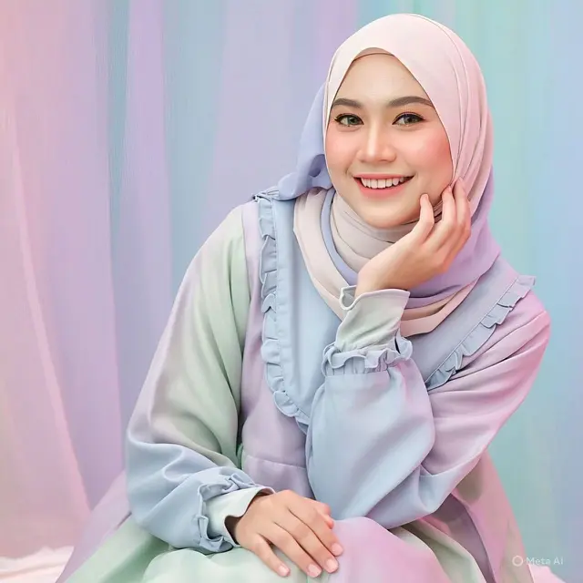 Tunik Pastel dengan Detail Ruffle: Manis dan Sederhana