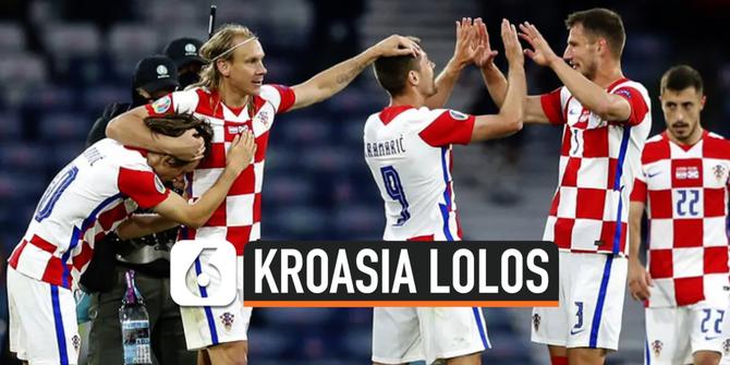 VIDEO: Kroasia Melaju ke 16 Besar Euro 2020, Tumbangkan Skotlandia 3-1