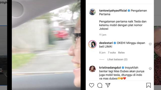 Unggahan Tantowi Yahya. (Foto: Instagram @tantowiyahyaofficial)