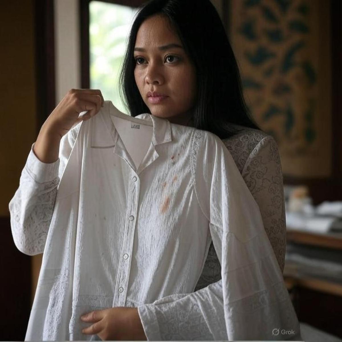 Noda luntur di baju putih
