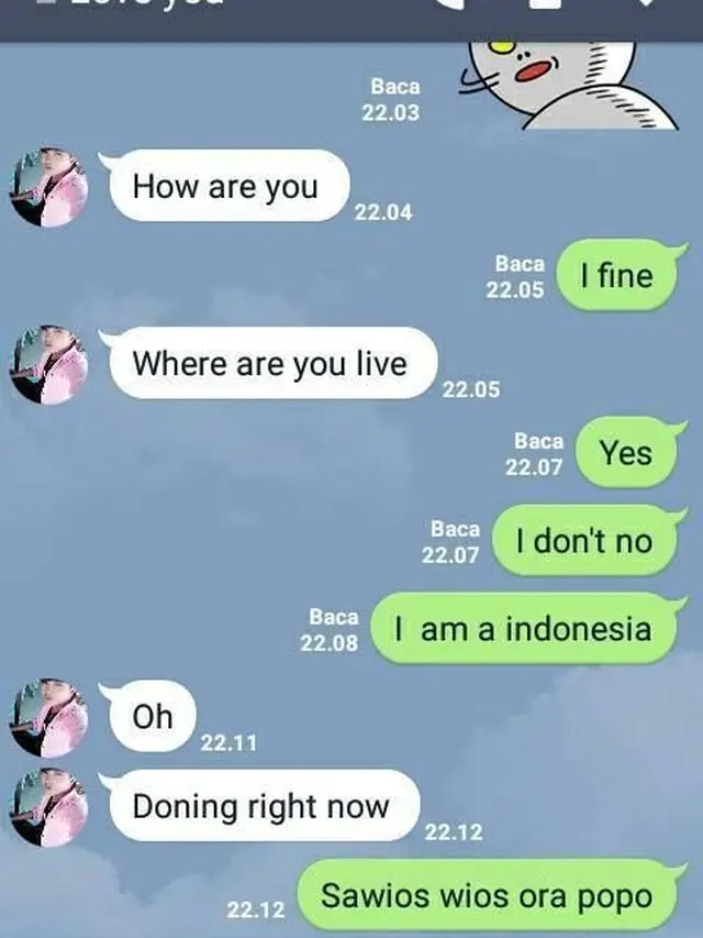7 Chat Nyeleneh Netizen Pakai Bahasa Inggris Ini Malah Bikin Tepuk Jidat