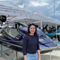 Kanina Ramadhina, pembalap perempuan dari Tim Indonesia di Aquabike World Championship 2023 Danau Toba (Reza Efendi/Liputan6.com)