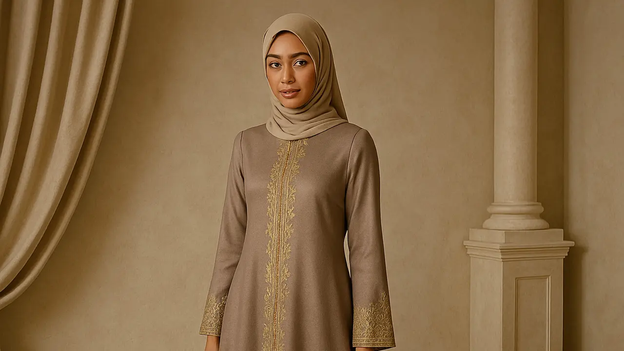 Model Gamis Simple Tapi Mewah, Nyaman Dipakai dan Bikin Percaya Diri/AI