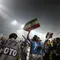 Skuad Napoli merayakan gelar Scudetto Serie A musim 2024/2025. (AP Photo/Gregorio Borgia)