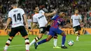 Musim ini, Ansu Fati tercatat telah tampil 16 kali dan mencetak 4 gol serta 1 assist bersama skuat Barcelona di kompetisi La Liga. (AFP/Pau Barrena)