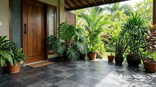 Warna Keramik Lantai Teras yang Bagus untuk Rumah Tropis/AI Generated
