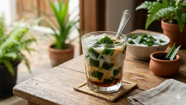 Resep Cincau Gula Merah (Foto: Gemini AI)