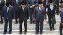 <p>Sebelumnya, Presiden Prabowo Subianto secara resmi melantik 48 menteri negara dalam Kabinet Merah Putih. (AP Photo/Achmad Ibrahim)</p>