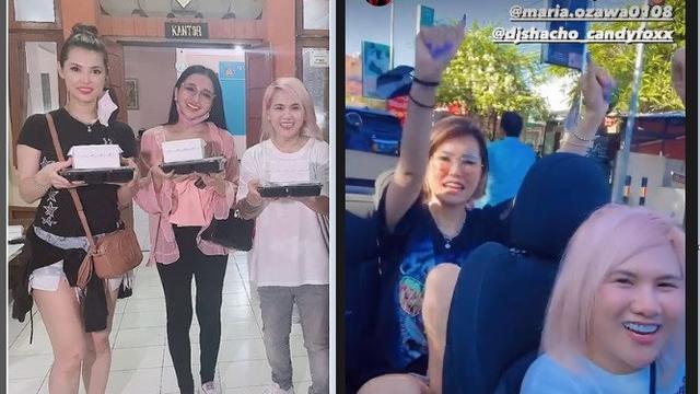 Kebersamaan Miyabi alias Maria Ozawa bareng Evelyn Nada Anjani di Bali