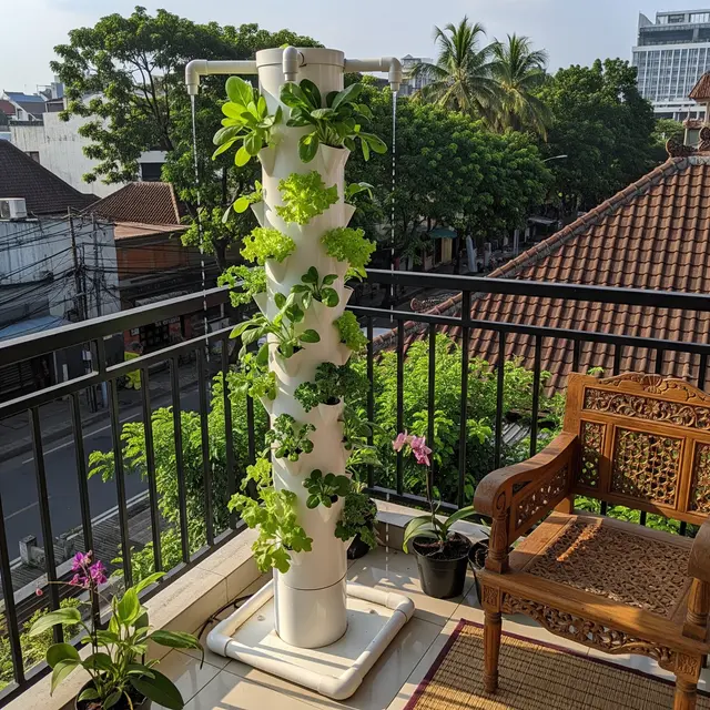 9 Model Hidroponik Bertingkat untuk Balkon Rumah, Hemat Tempat dan Mudah Dibuat