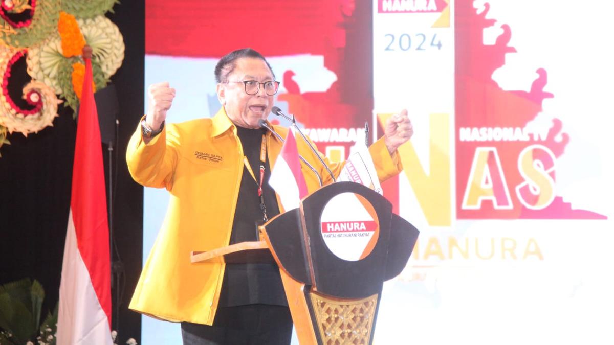 HUT ke-18 Hanura, Oesman Sapta: Jangan Hina Partai Kecil yang Tidak Lolos