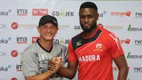 Boubacar Sanogo diperkenalkan Madura United (Liputan6.com/Helmi Fithriansyah)