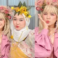 Potret Sinta dan Jojo Tirukan Tren Makeup Douyin. (instagram/sisisinta/jojoevitae)