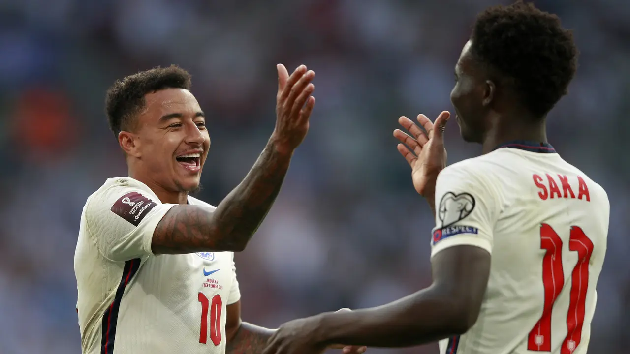 Foto: Jesse Lingard Sumbang Dua Gol, Inggris Libas Andorra dalam Laga Kualifikasi Piala Dunia 2022