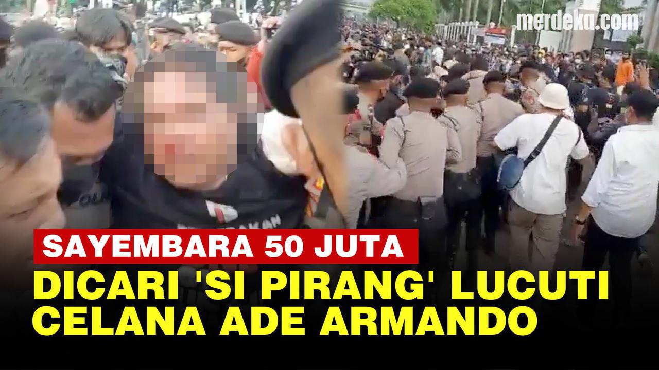 VIDEO: Sayembara Rp50 Juta, Dicari 'Si Pirang' Pelaku Pelucutan Celana Ade Armando