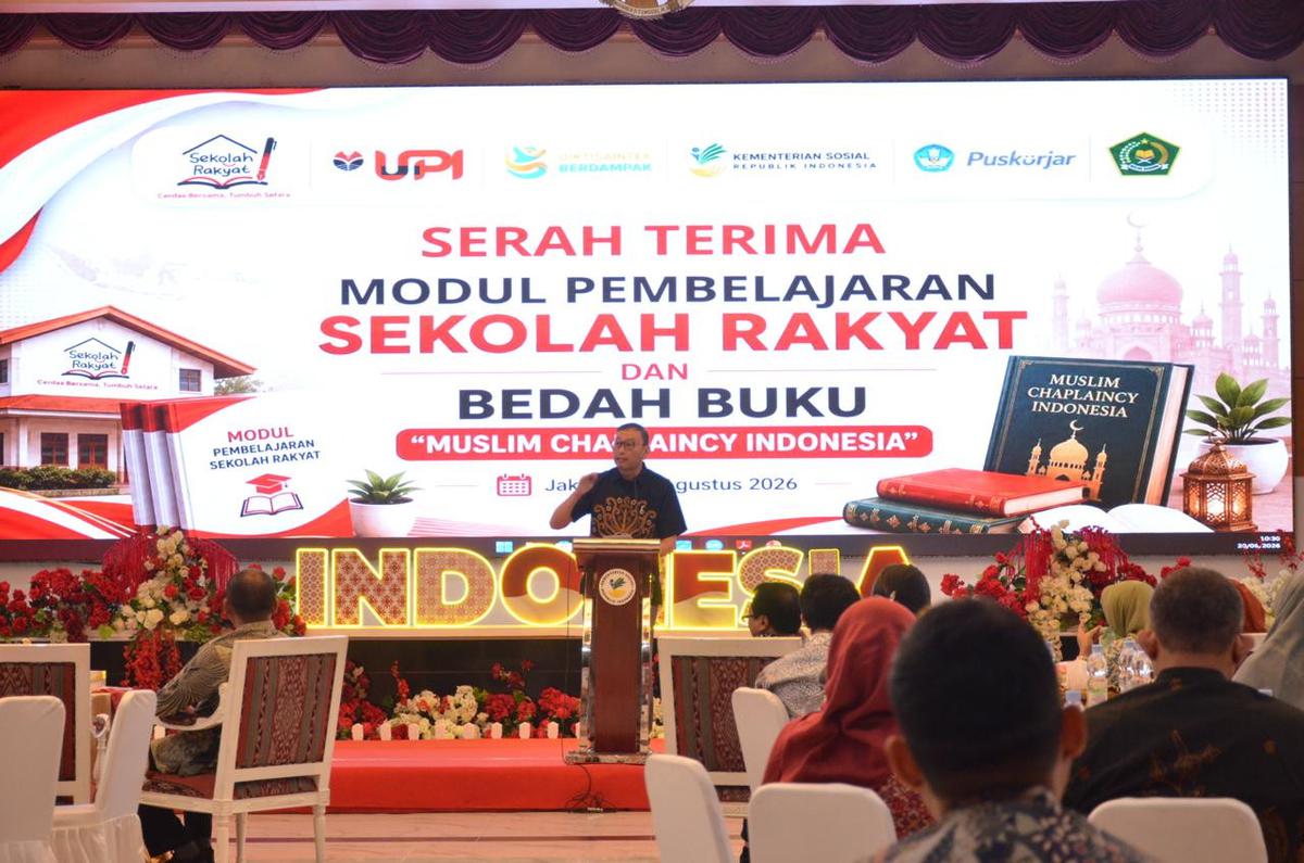 Kemensos Terima 1.018 Modul Pembelajaran Sekolah Rakyat dari UPI, Mencakup 177 Mata Pelajaran