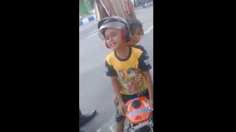 anak TK dihentikan polisi