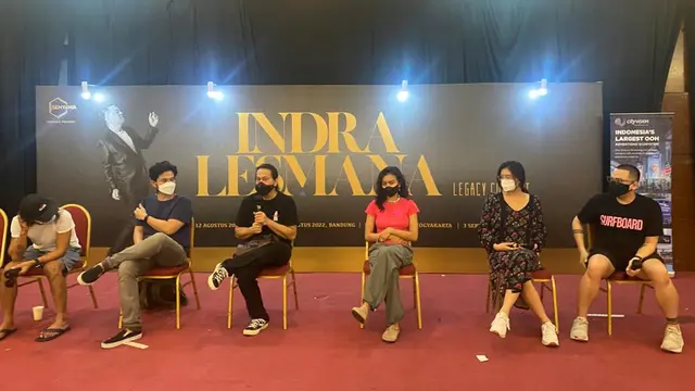 Jumpa Pers Indra Lesmana Legacy Concert di kawasan Rasuna Said, Jakarta Selatan, Selasa (9/8/2022).