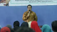 Wakil Ketua MPR Mahyudin dalam pengantar Sosialisasi Empat Pilar MPR kepada warga kelurahan Muara Rapak, kota Balikpapan, Kalimantan Timur.