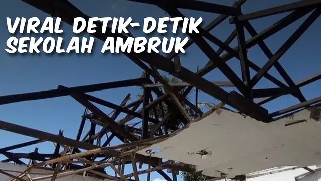 VIDEO TOP 3: Detik-Detik Ambruknya Aula SMK Negeri 1 Miri Sragen