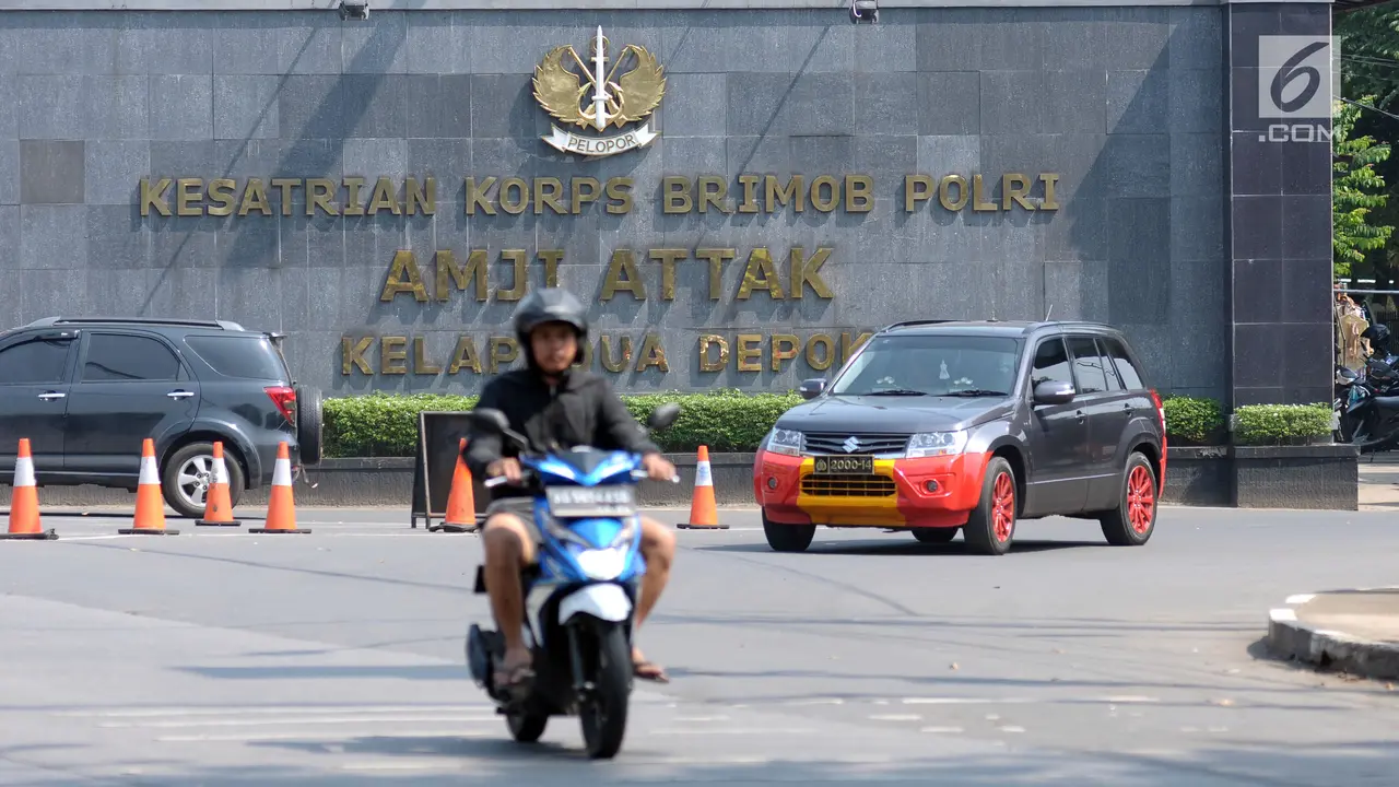 Arus Lalu Lintas Depan Mako Brimob Kembali Lancar