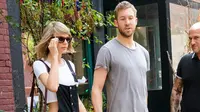 Taylor Swift Peluk Calvin Harris dengan Latar Tower Bridge London