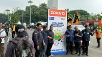 Massa kader Partai Nasdem menghadiri Apel Siaga Perubahan di GBK Senayan, Jakarta. (Liputan6.com/Nanda Perdana Putra)