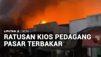 Ratusan Kios Pedagang di Pemalang Ludes Terbakar