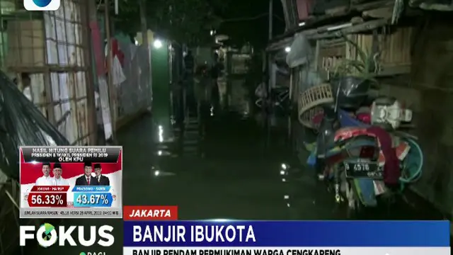 Buruknya Drainase, Banjir Kembali Genangi Permukiman Warga di Cengkareng