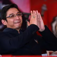 Pasha Ungu dalam Preskon Multi-Platinum Album Mozaik (Deki Prayoga/Bintang.com)