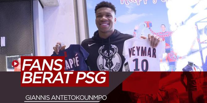 VIDEO: Bahagianya Bintang NBA Giannis Antetokounmpo Saat Berkunjung ke Markas PSG