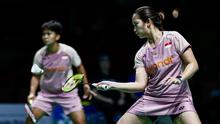 Ganda putri Indonesia Rachel Allessya Rose/Meilysa Trias Puspitasari lolos ke babak 16 besar&nbsp;German Open 2025 usai mengalahkan&nbsp;Nicole Gonzales Chan/Lin Chih-Chun dari Chinese Taipei. Rachel/Meilysa menang rubber game 18-21, 21-11, dan 22-20 di Westenergie Sporthalle, Selasa (25/2). (PBSI/Badmintonphoto/Yang Shaochen)