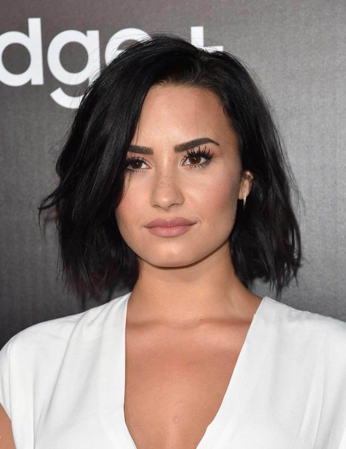 Demi Lovato cantik dan seksi di peluncuran Galaxy S6 Edge Plus
