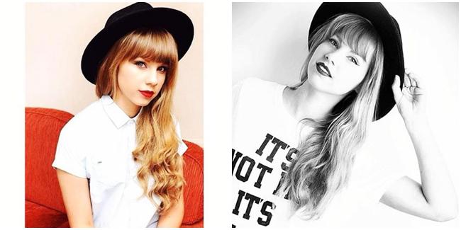 Rose Nicholas yang mirip sekali dengan Taylor Swift. | Foto: copyright elitedaily.com