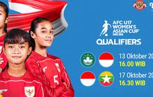 Simak Jadwal Lengkap Timnas Putri Indonesia U-17 di Kualifikasi AFC U-17 Asian Cup 2026, Nonton di Vidio