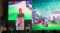 Direktur Utama PT Pertamina (Persero) Nicke Widyawati dalam acara Launching Pertamina NRE, Kamis (3/11/2022)