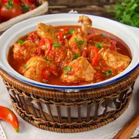 ilustrasi ayam pedas/vkuslandia/Shutterstock