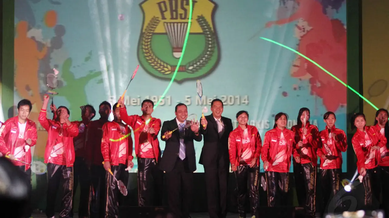 Ultah ke-63, PBSI Lepas Tim Piala Thomas dan Uber 2014